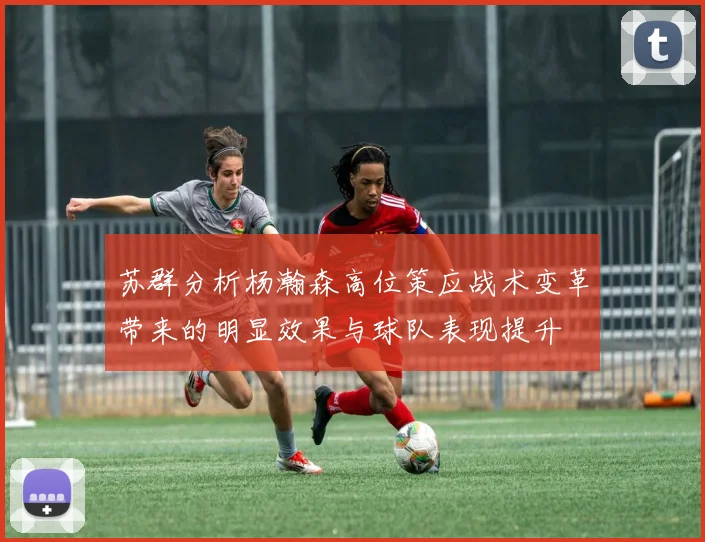 苏群分析杨瀚森高位策应战术变革带来的明显效果与球队表现提升